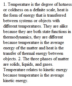 Thermodynamics Discussion